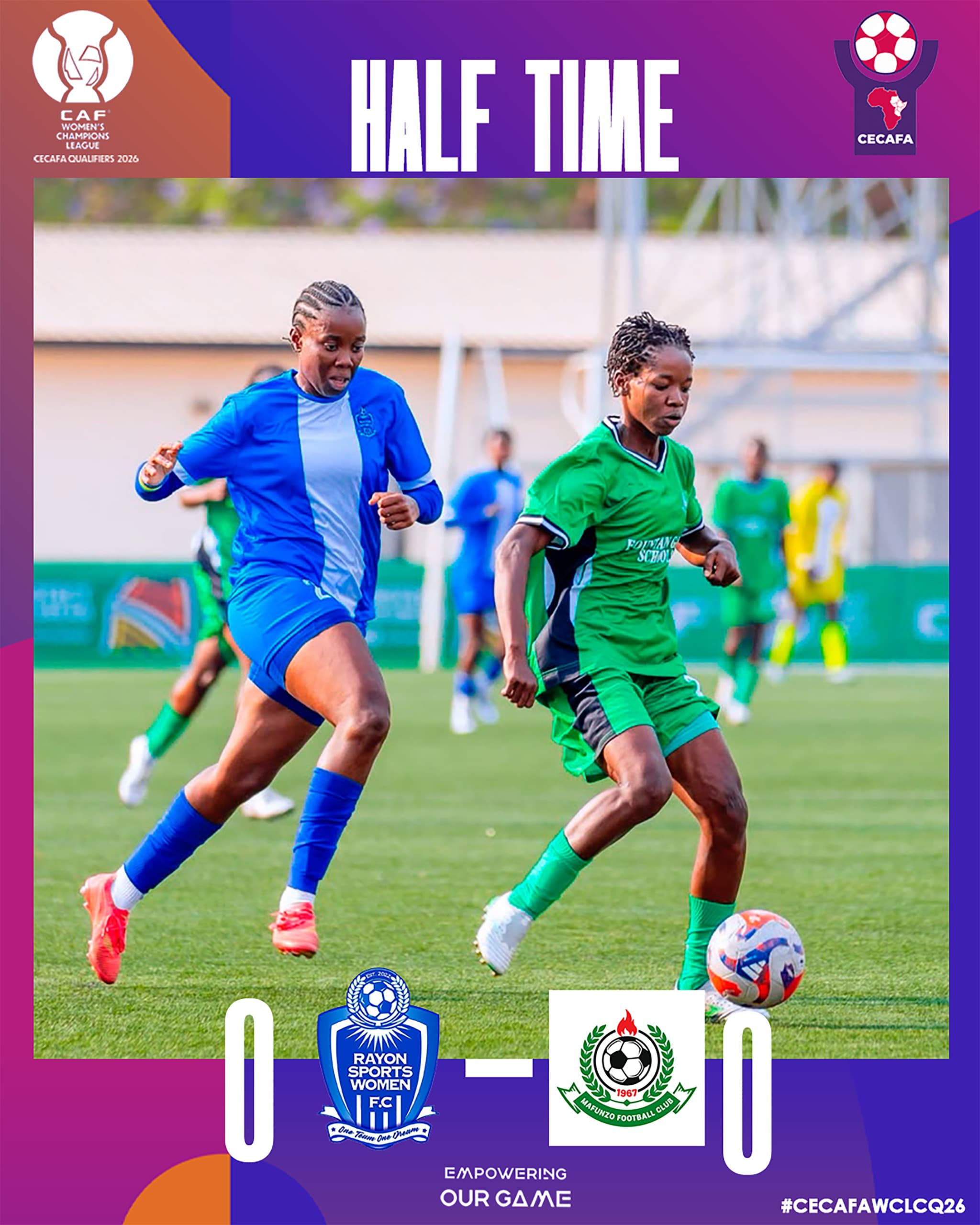 Igice cya mbere cyarangiye amakipe yombi anganya 0-0