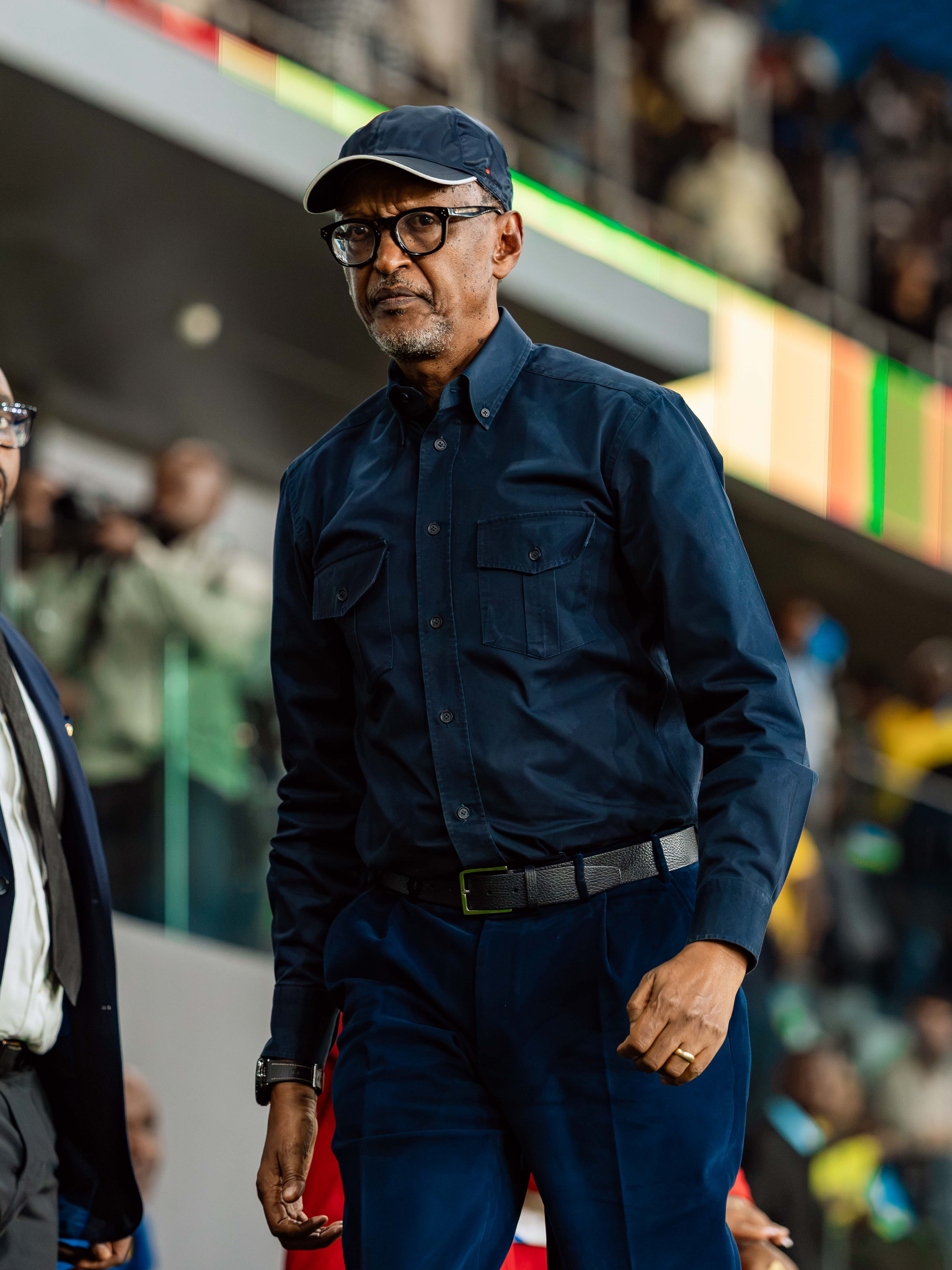 Perezida Paul Kagame ubwo yageraga muri Stade Amahoro 