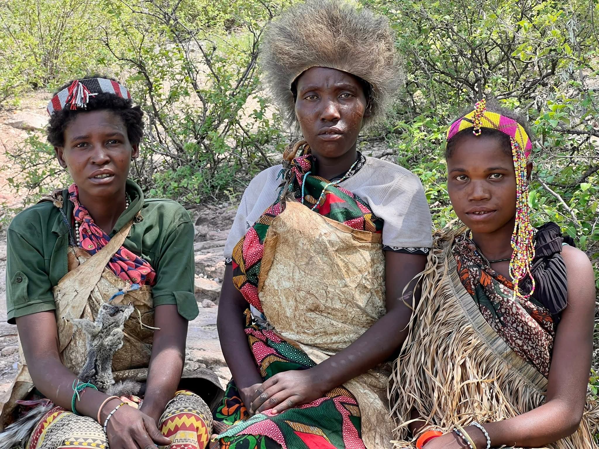 Hadzabe women in some Masais Jewelry style 