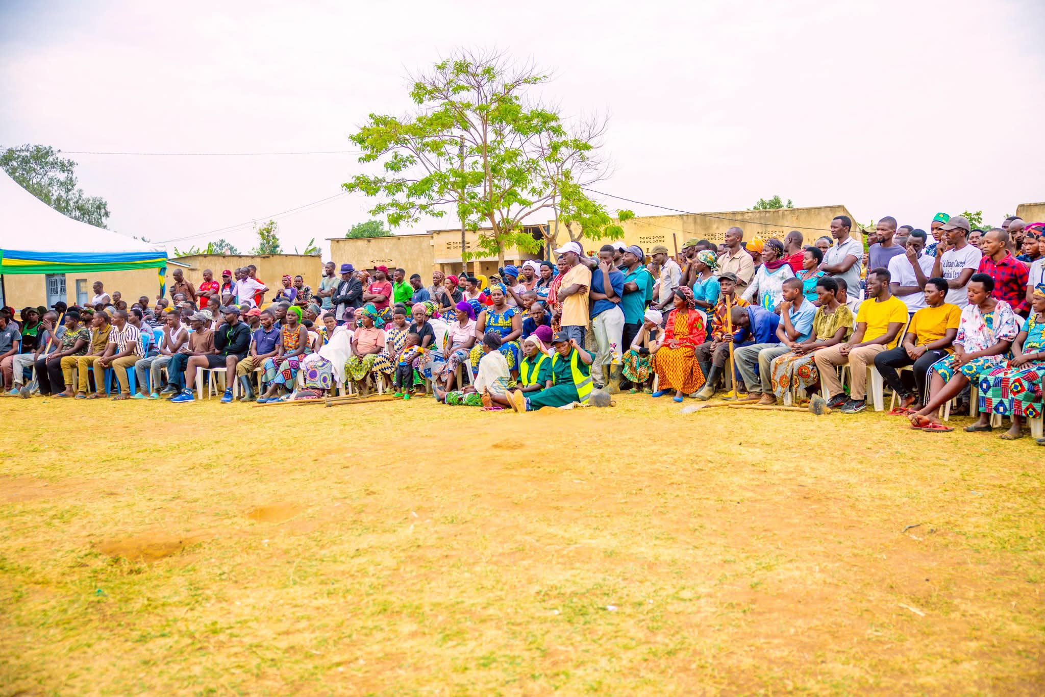 Rwandan Citizens Gathered Together 