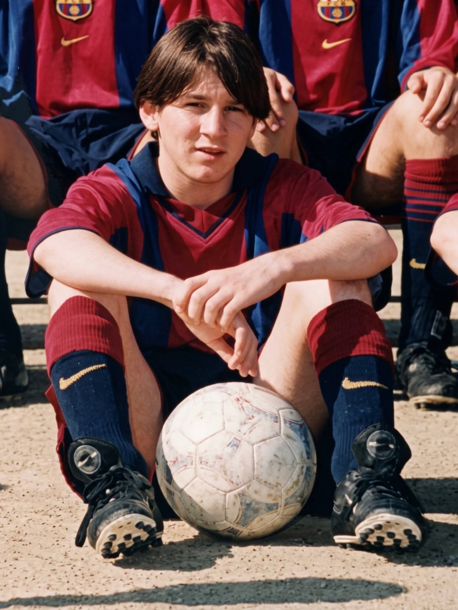 Young Messi in Barcelona 