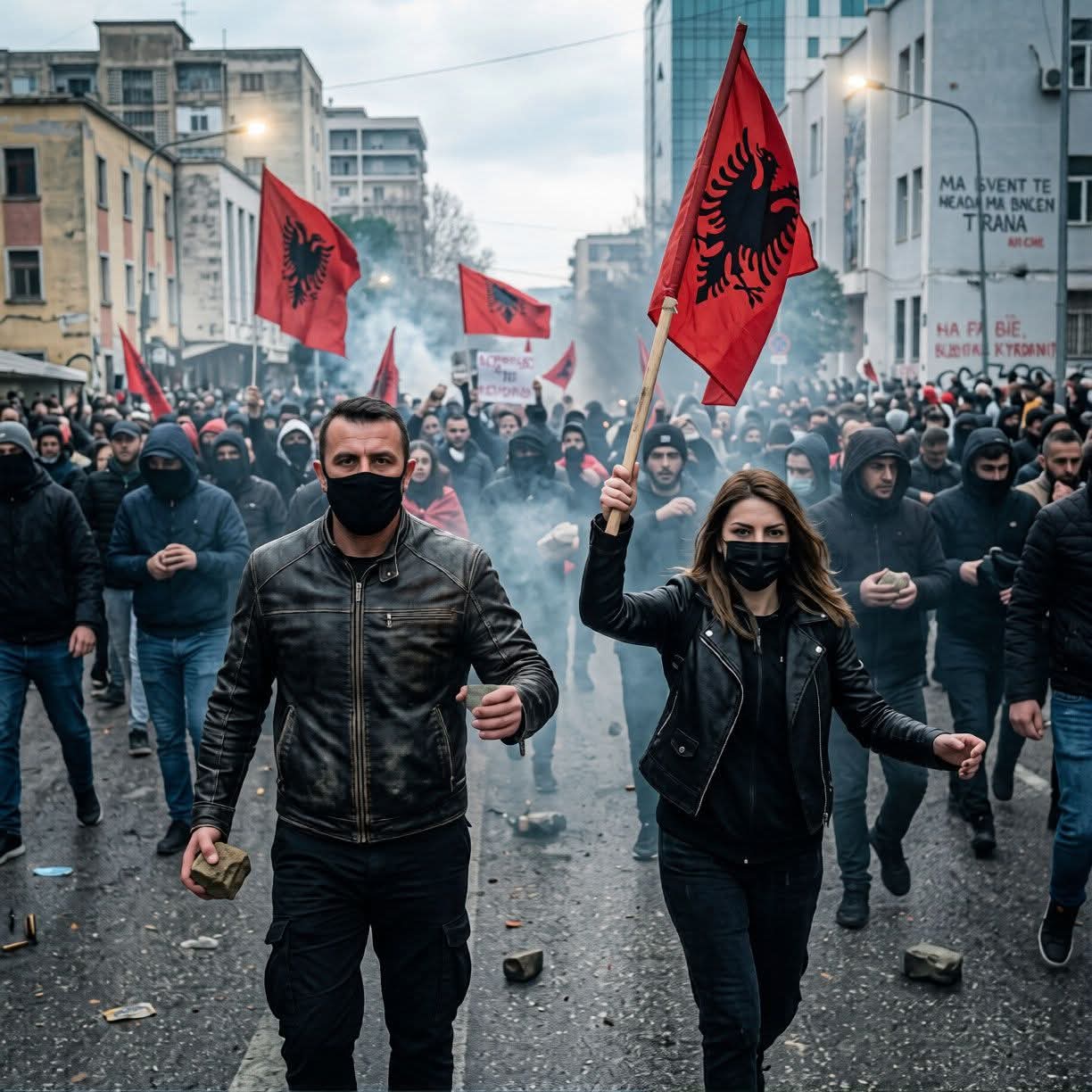 Albania Protest 
