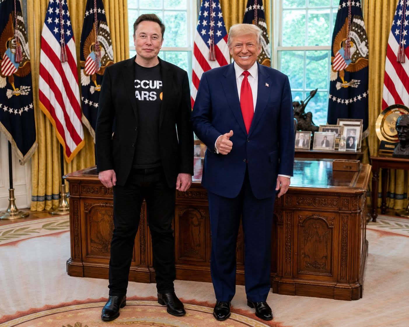 Elon Musk With USA President Donald Trump