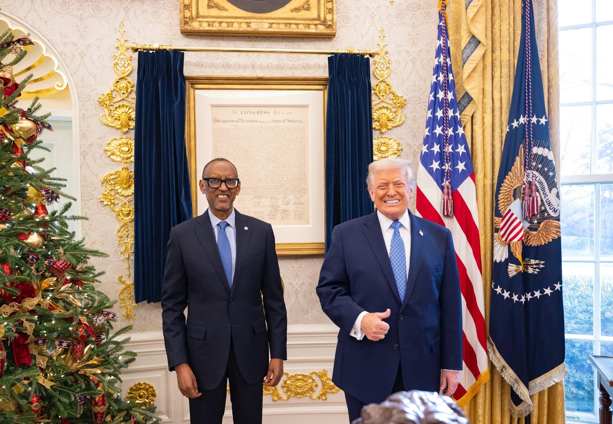 HE Paul KAGAME (Left Side) Donald John Trump (Right)